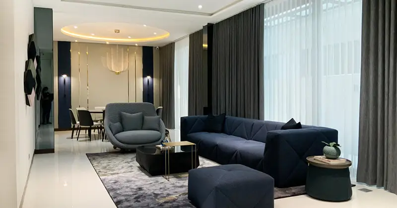 Before running more apartment styling ideas, make sure to plan your lighting as you decorate your space.
